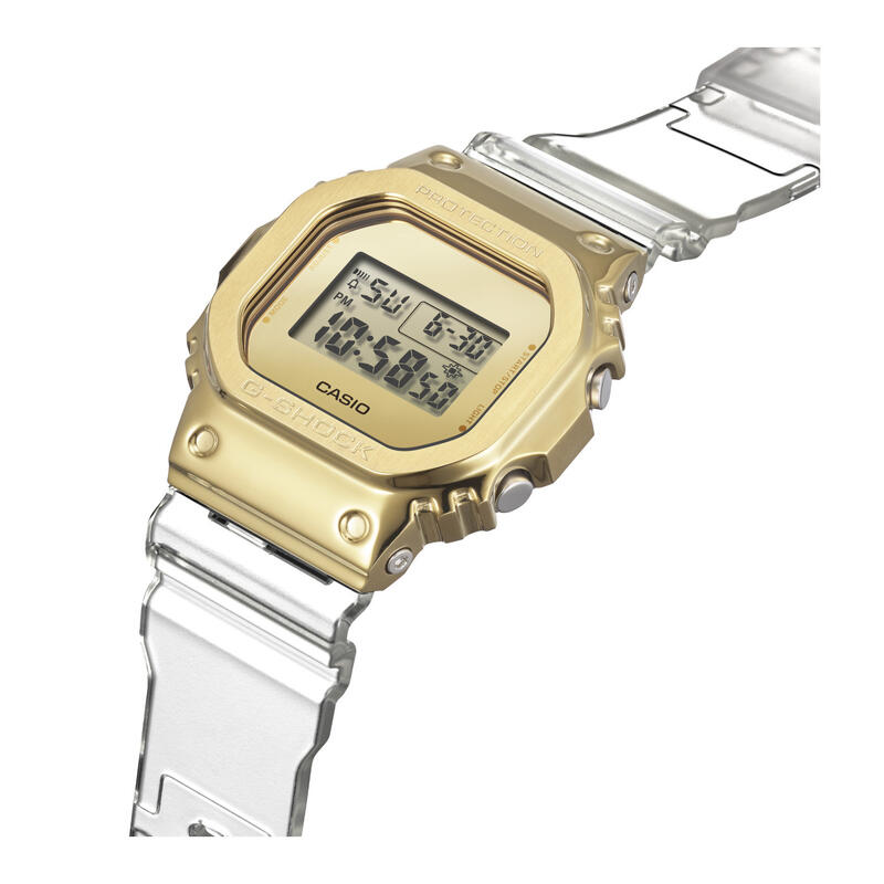 Casio Digitaal  Horloge Transparant/Goudkleurig GM-5600SG-9ER