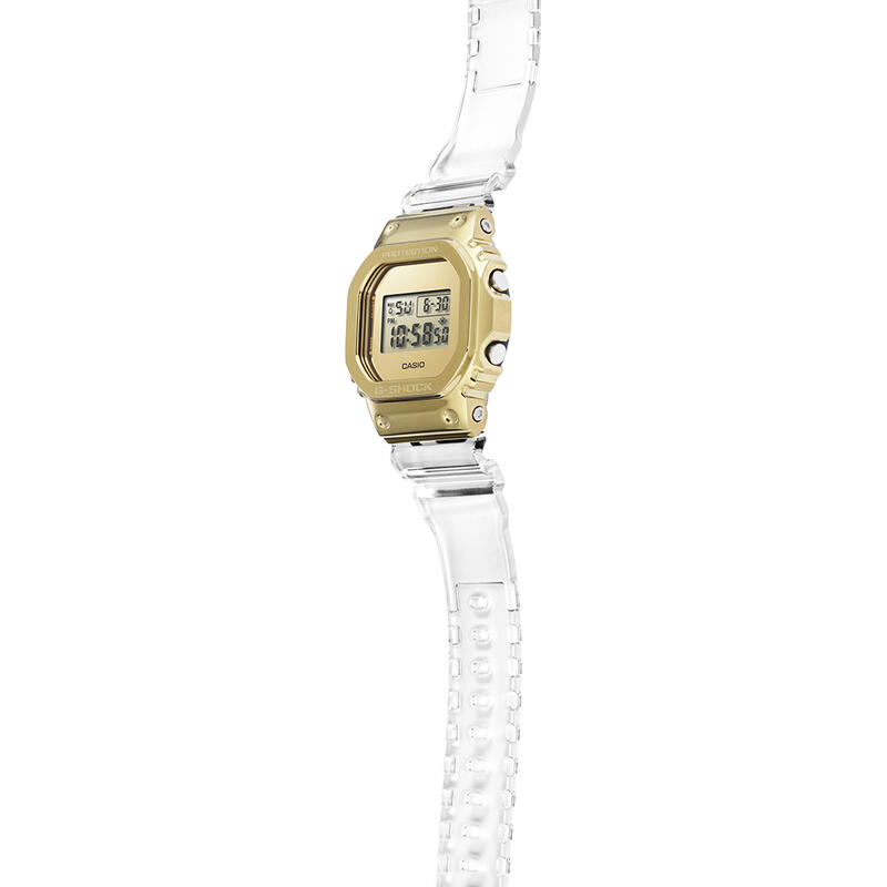 Casio Digitaal  Horloge Transparant/Goudkleurig GM-5600SG-9ER