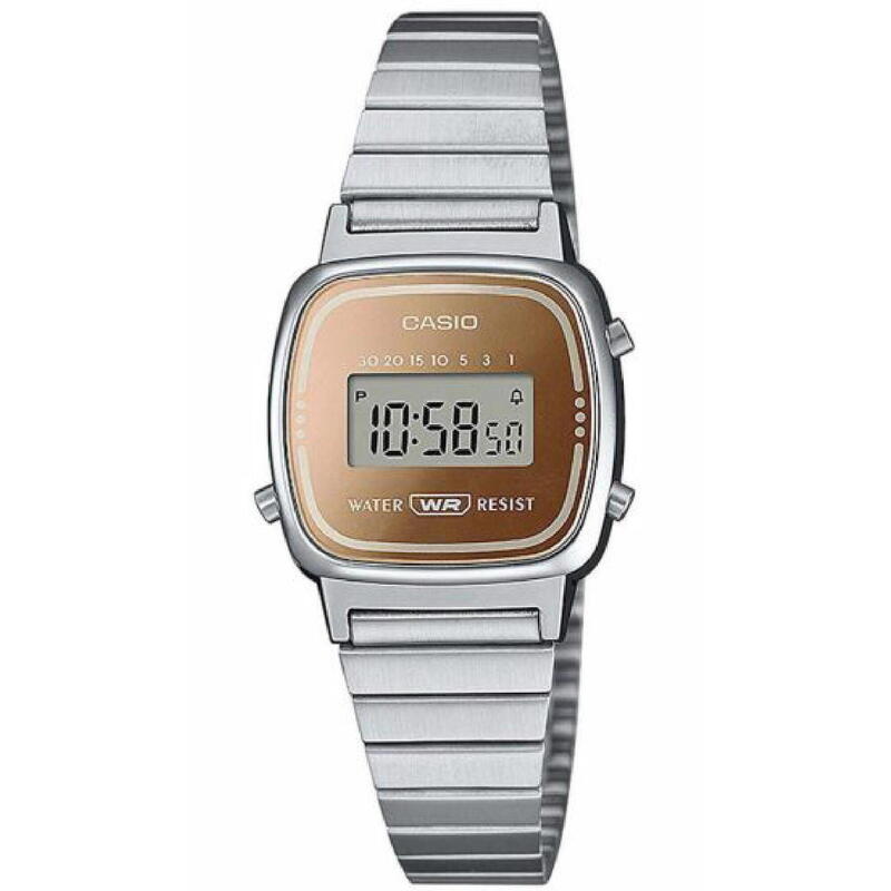 Casio Digitaal  Horloge Zilverkleurig/Goudkleurig LA670WES-4AEF