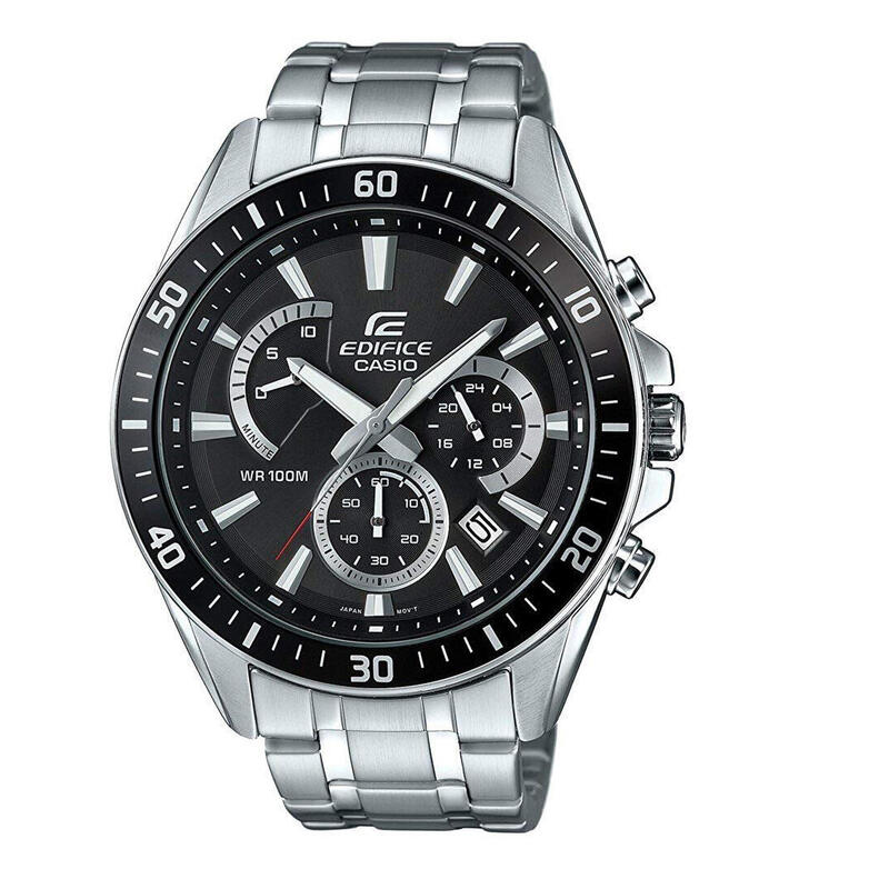 Casio Chronograaf  Horloge Zilverkleurig/Zwart EFR-552D-1AVUEF