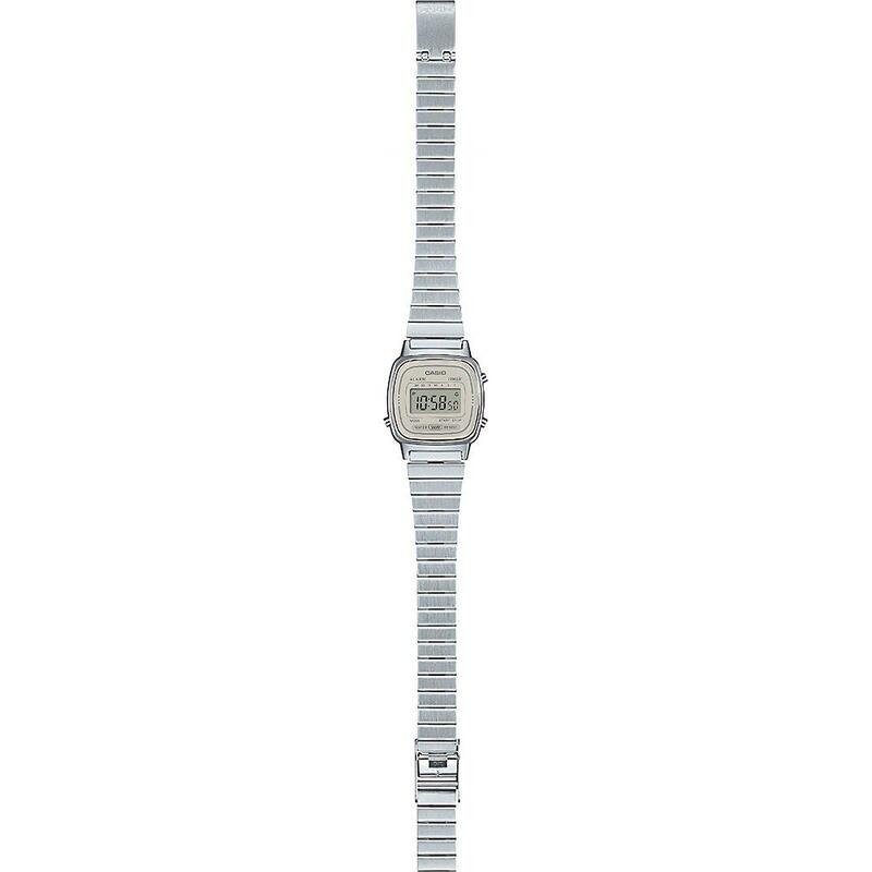 Casio Digitaal  Horloge Zilverkleurig/Beige LA670WEA-8AEF