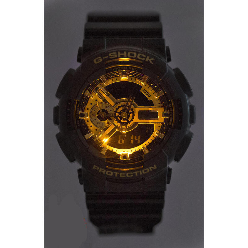 Casio Analoog en digitaal  Horloge Zwart/Goudkleurig GA-110GB-1AER