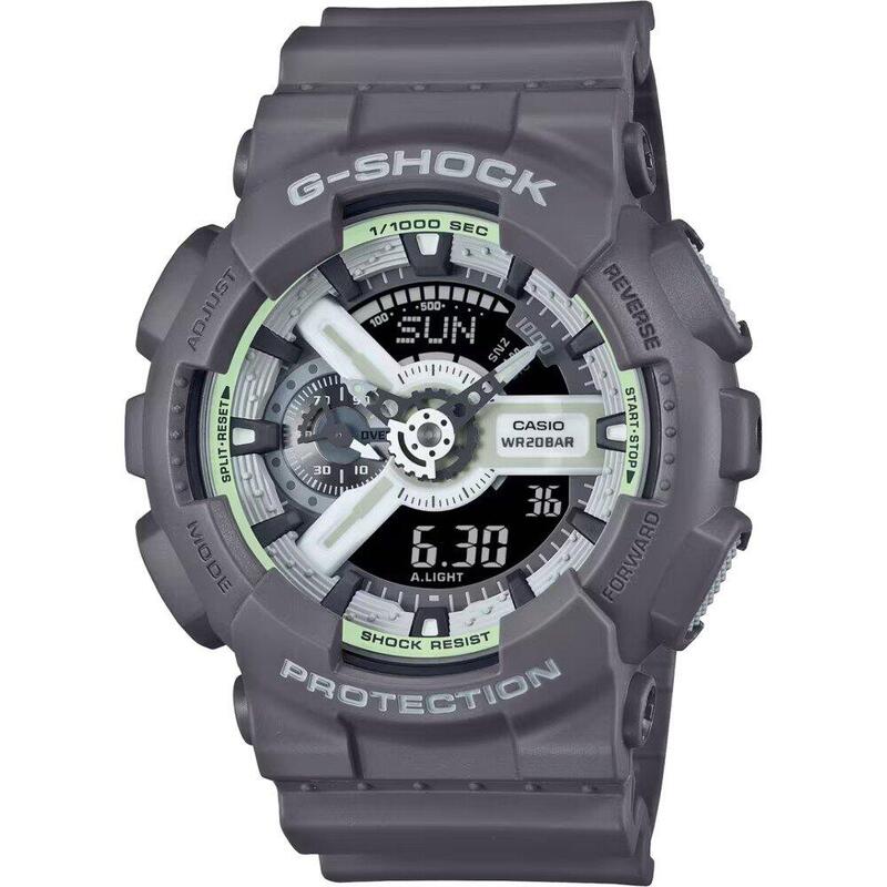 Casio Analoog en digitaal  Horloge Grijs/Multi GA-110HD-8AER