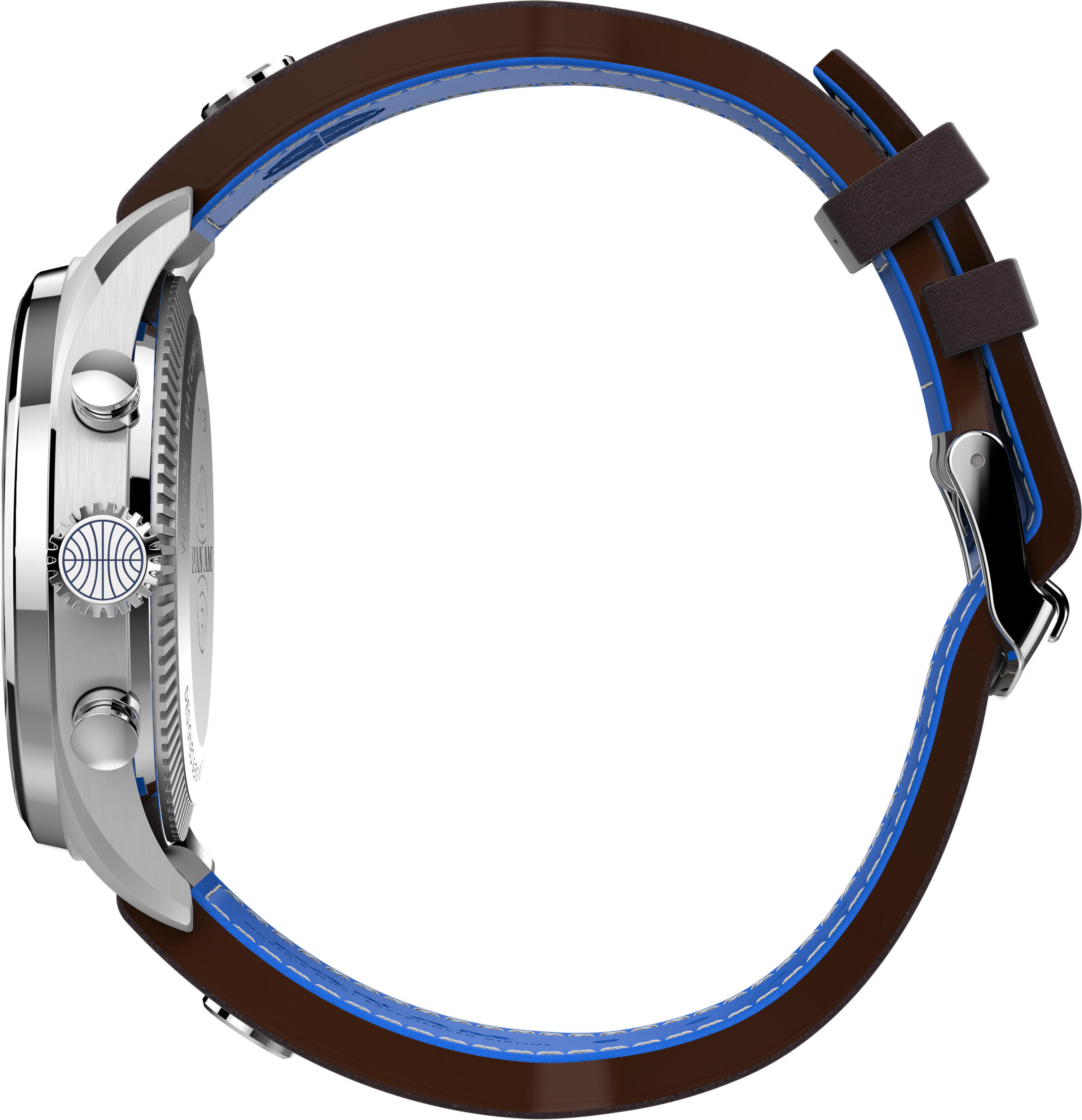 Timex Chronographe Montre Marron/Bleu TWG030000 2/6