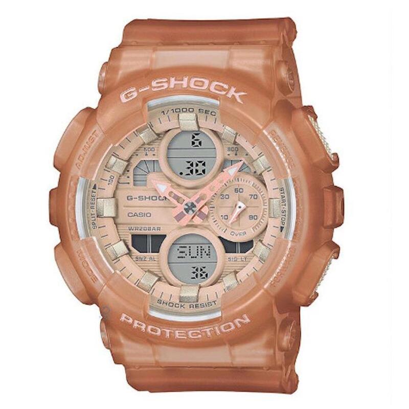 Casio Analogique - Digital Femme Rose / Marron GMA-S140NC-5A1ER