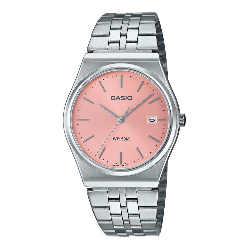 Casio Analogique Unisexe Rose / Argent MTP-B145D-4AVEF