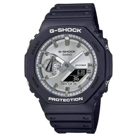 Casio Analoog En Digitaal Horloge Zwart/Zilverkleurig GA-2100SB-1AER