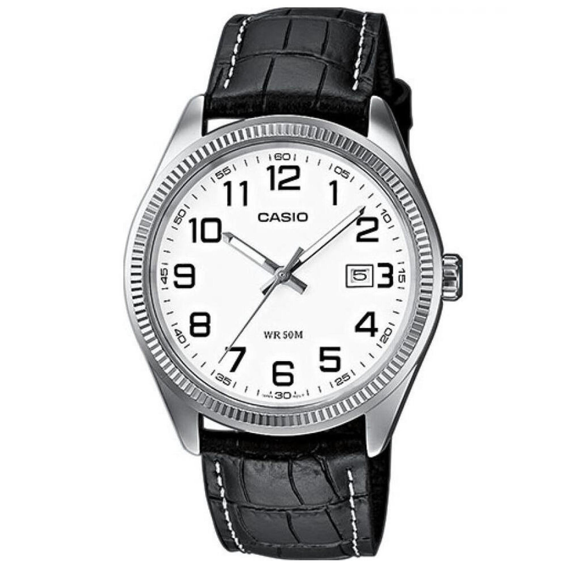 Casio - Montre Homme Casio Mtp-1302pl-7bvef, Quartz, 39mm, 10atm - Montre - Blanc|noir - Taille Unique - Decathlon