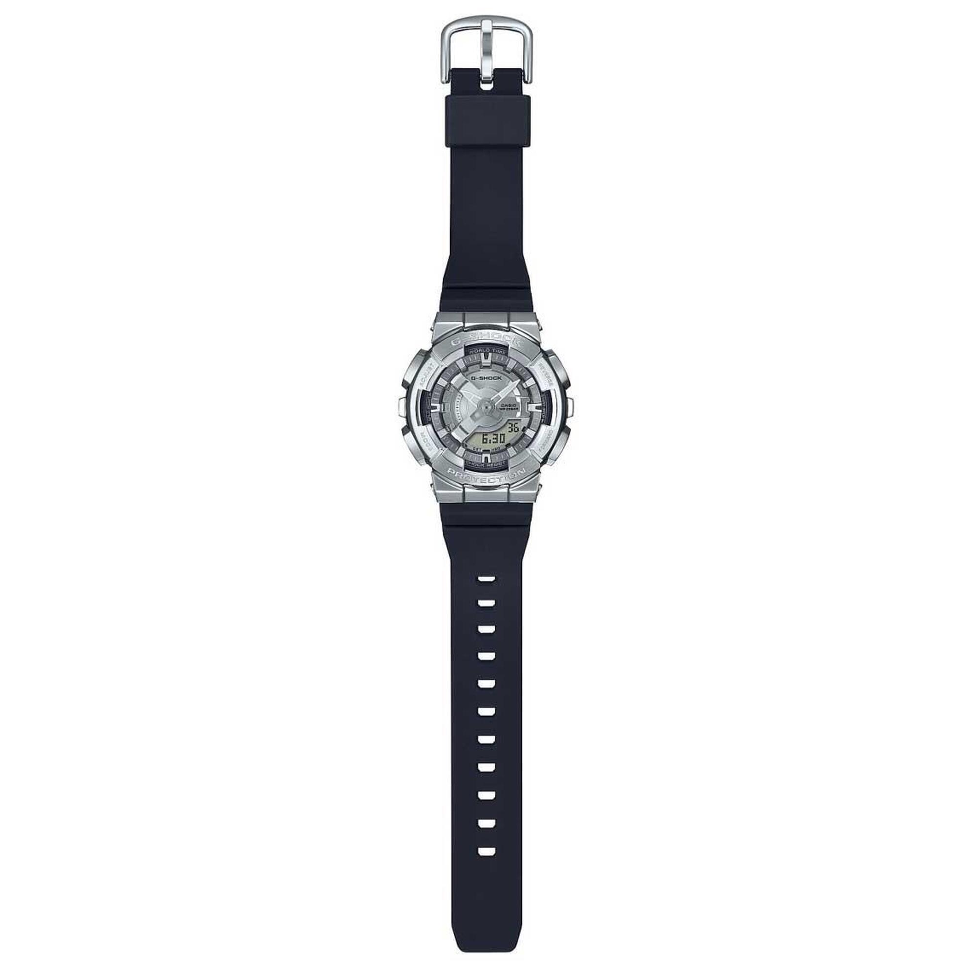 Casio Analoog en digitaal  Horloge Zwart/Zilverkleurig GM-S110-1AER