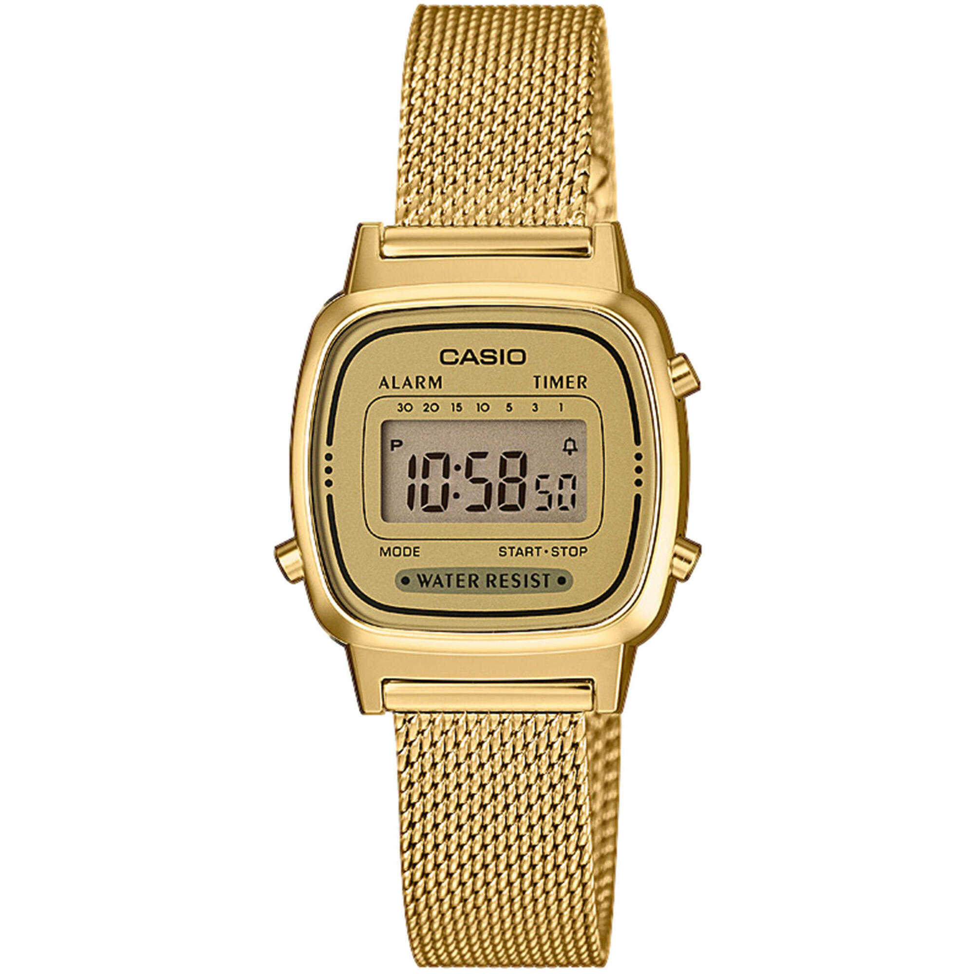 Casio - Montre Femme Casio La670wemy-9ef, Quartz, 25mm, 3atm - Montre - Jaune - Taille Unique - Decathlon