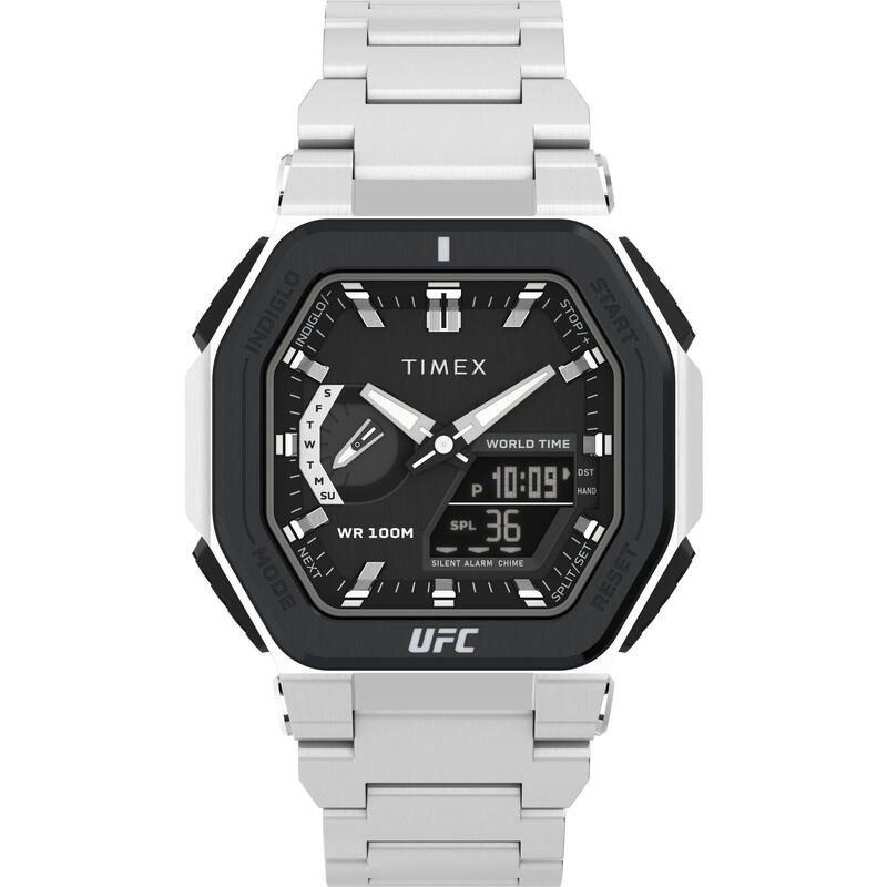 Timex Analogique - Digital Hommes Noir / Argent TW2V84600