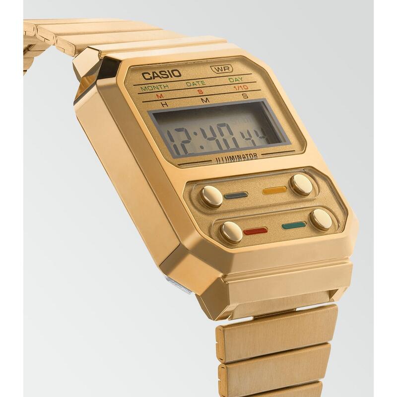 Casio Digital Hommes Doré / Doré A100WEG-9AEF