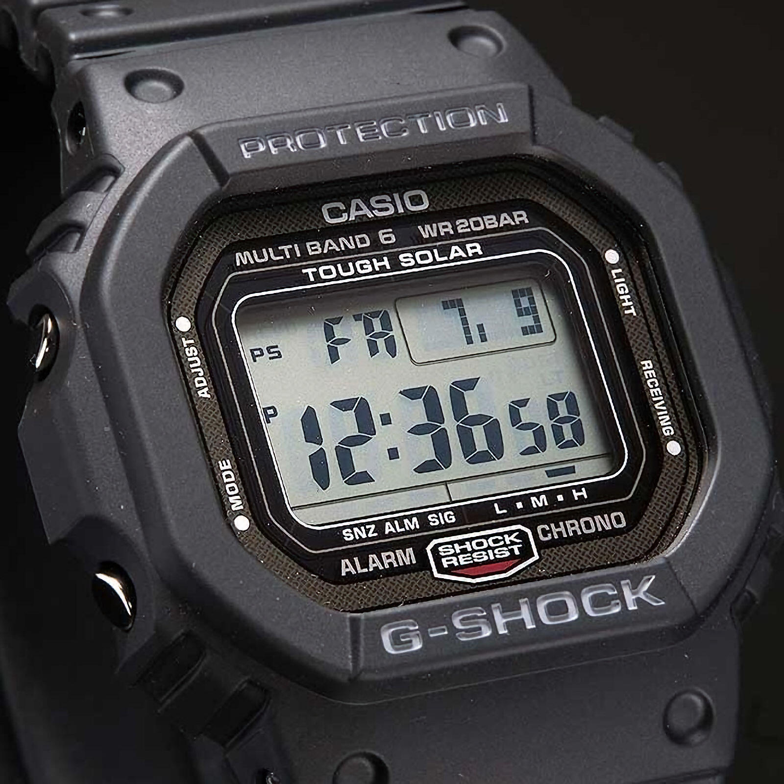 Casio Digital Montre Noir/Noir GW-5000U-1ER 3/6