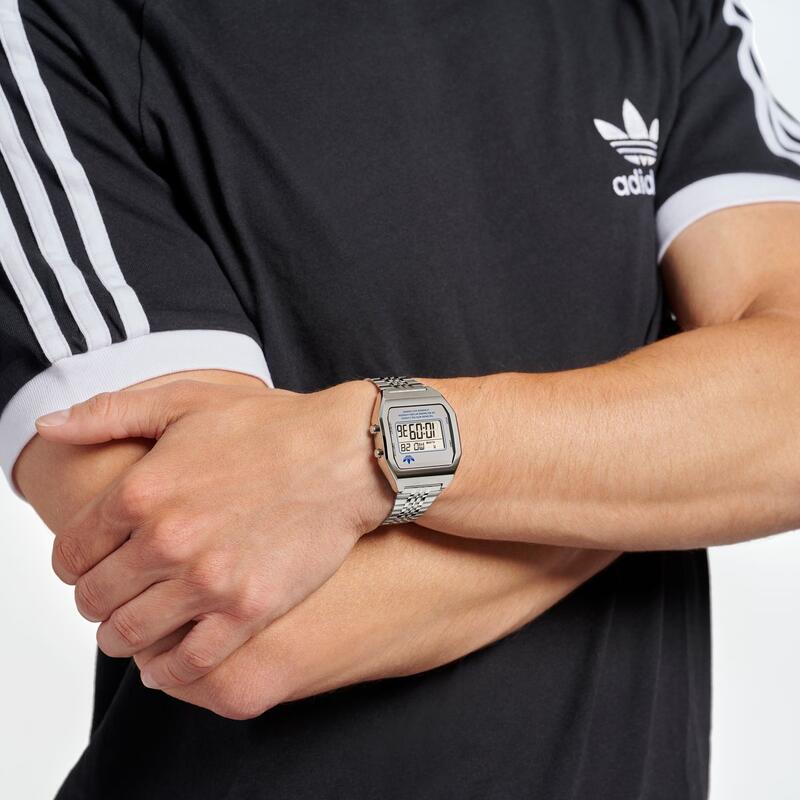 Adidas Originals Digitaal  Horloge Zilverkleurig/Zilverkleurig AOST23554