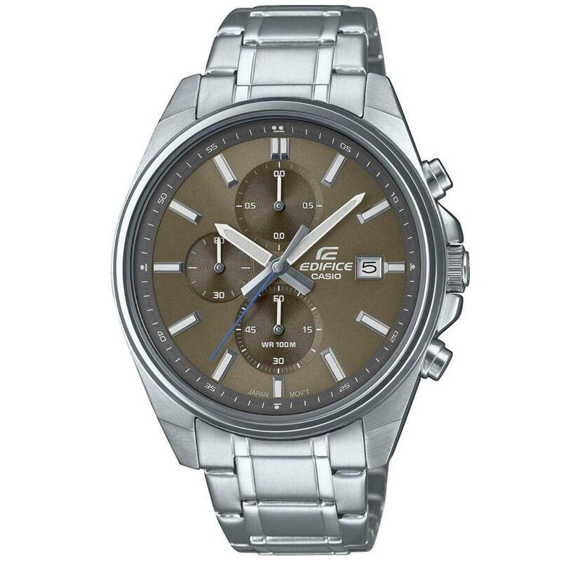 Casio Chronographe Hommes Marron / Argent EFV-610D-5CVUEF