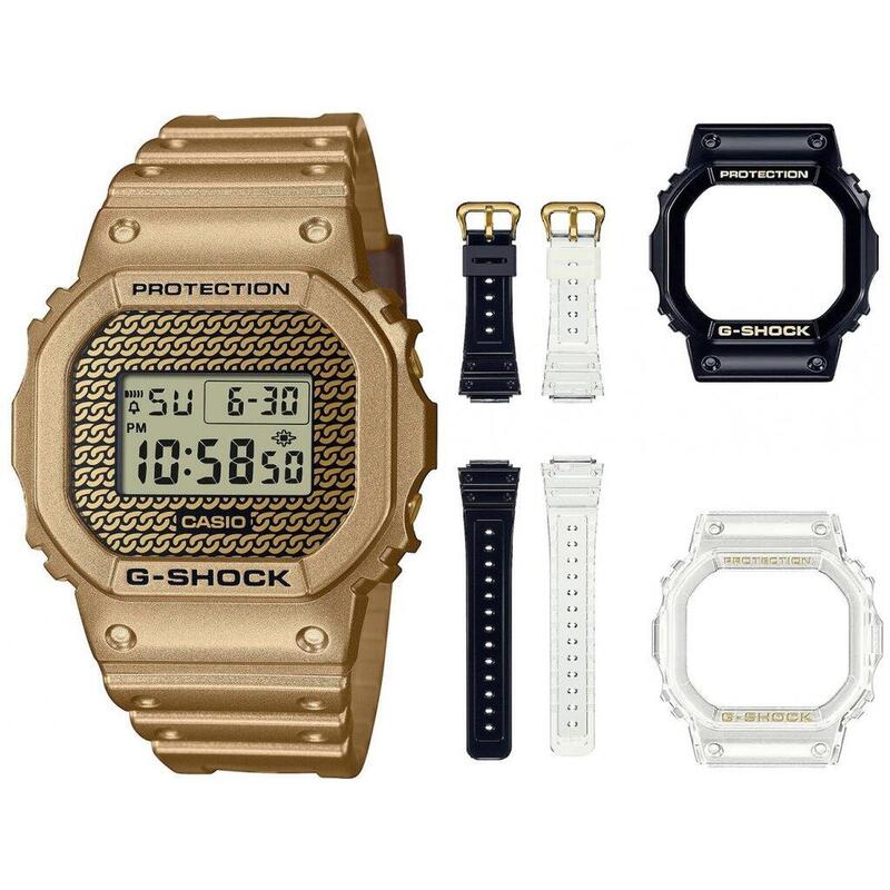 Casio Digitaal  Horloge Goudkleurig/Goudkleurig DWE-5600HG-1ER