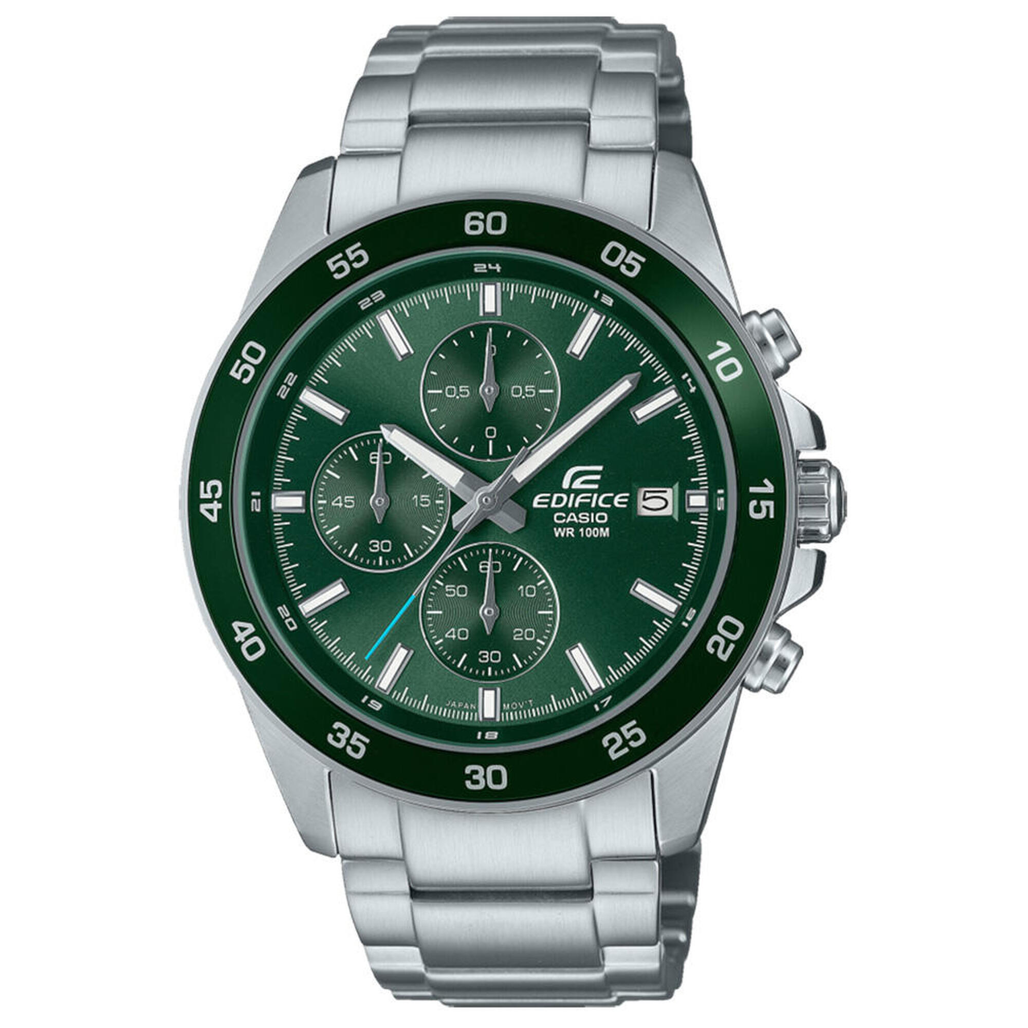 Casio - Montre Homme Casio Edifice Classic Efr-526d-3avuef - Montre - Gris|vert - Taille Unique - Decathlon