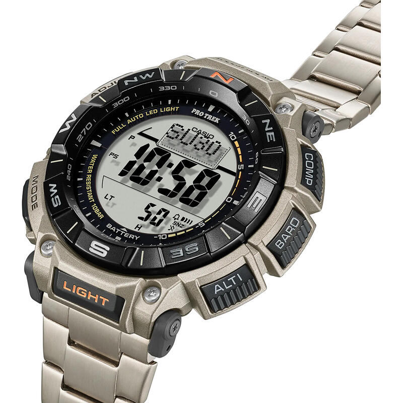 Casio Digitaal  Horloge Grijs/LCD PRG-340T-7ER