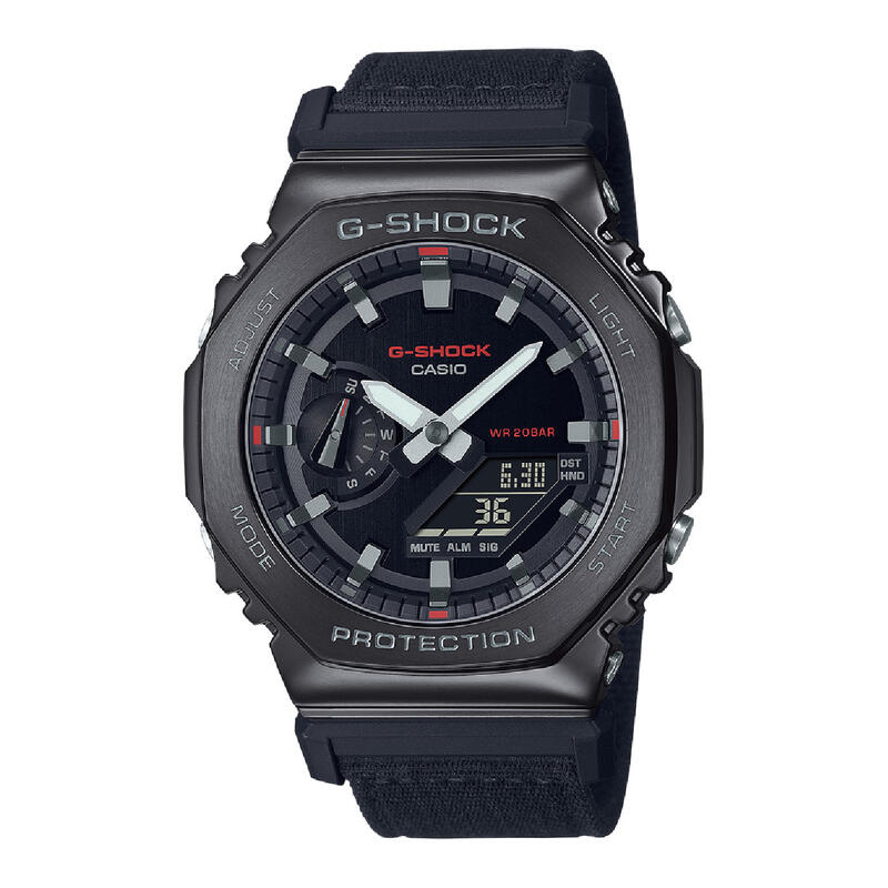 Casio Analoog en digitaal  Horloge Zwart/Zwart GM-2100CB-1AER