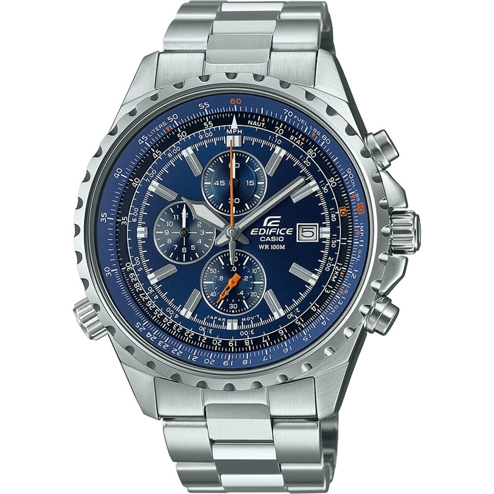 Casio - Montre Homme Casio Ef-527d-2avuef, Quartz, 44mm, 10atm - Montre - Bleu|gris - Taille Unique - Decathlon