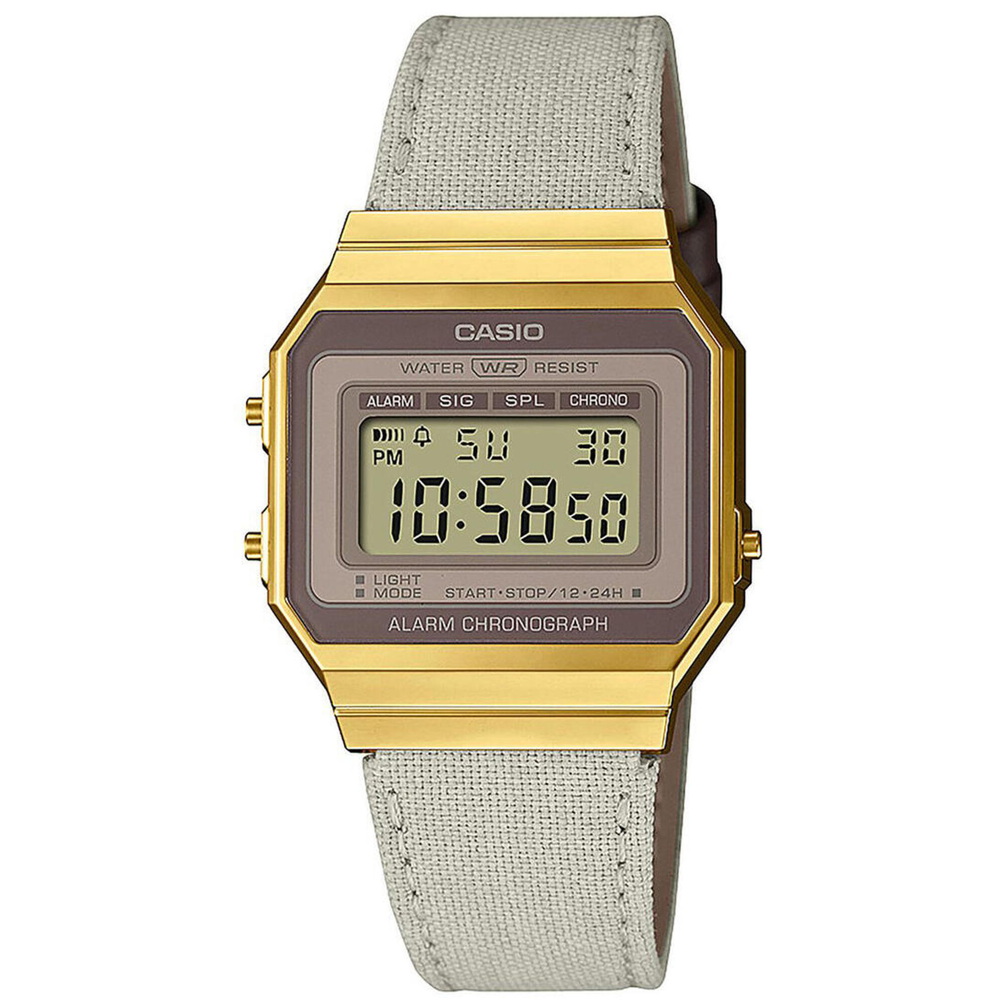 Casio Digitaal  Horloge Grijs/LCD A700WEGL-7AEF