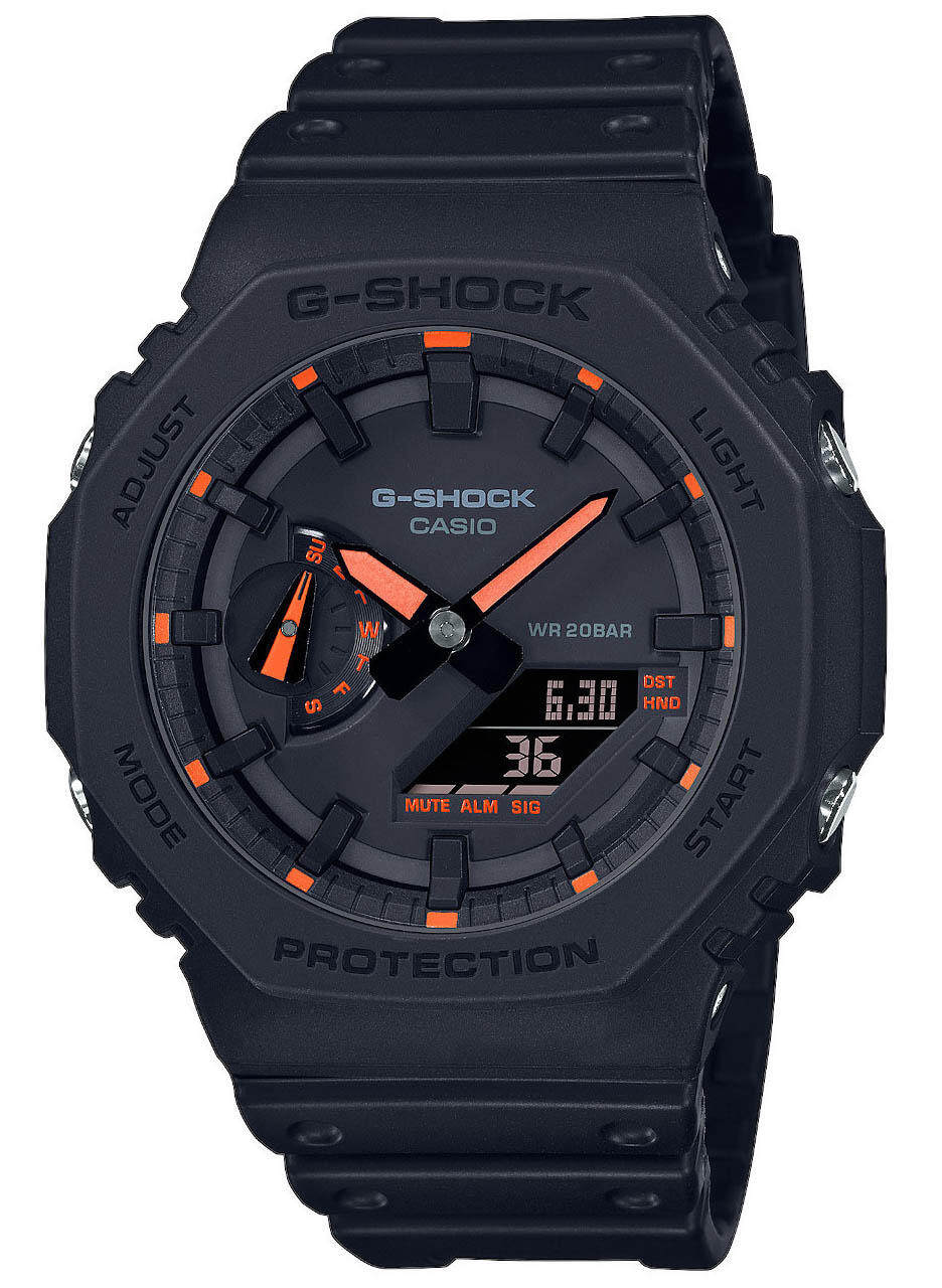 CASIO Orologio Uomo Casio G-Shock OAK - NEON ORANGE INDEX