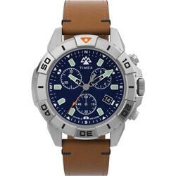 Timex Chronograaf  Horloge Bruin/Blauw TW2W16300