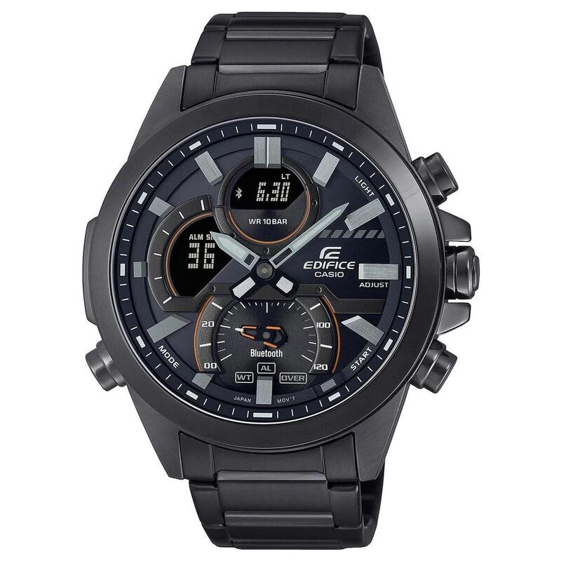 Casio Analogique - Digital Hommes Noir / Noir ECB-30DC-1AEF