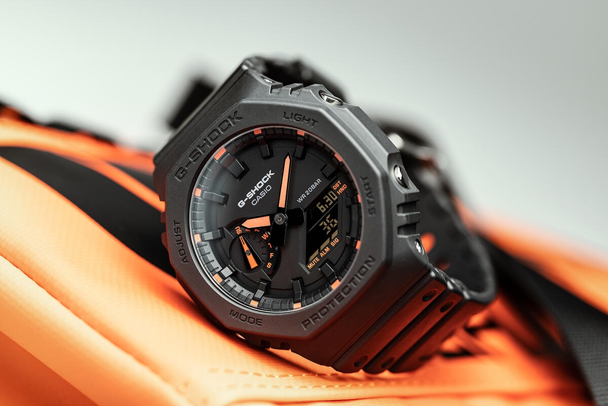 Orologio Uomo Casio G-Shock OAK - NEON ORANGE INDEX 5/6