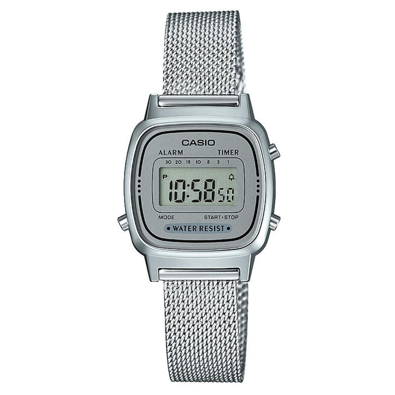 Casio Digitaal  Horloge Zilverkleurig/Grijs LA670WEM-7EF