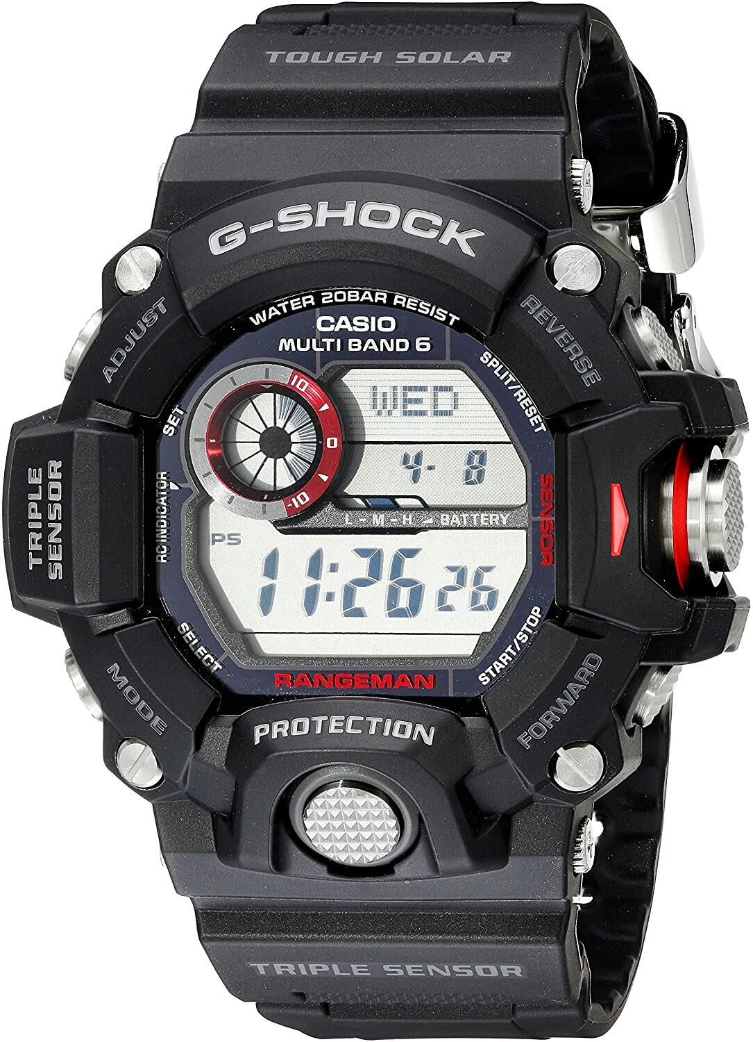 CASIO Orologio G-Shock Rangeman GW-9400-1ER triplo sensore nero/blu