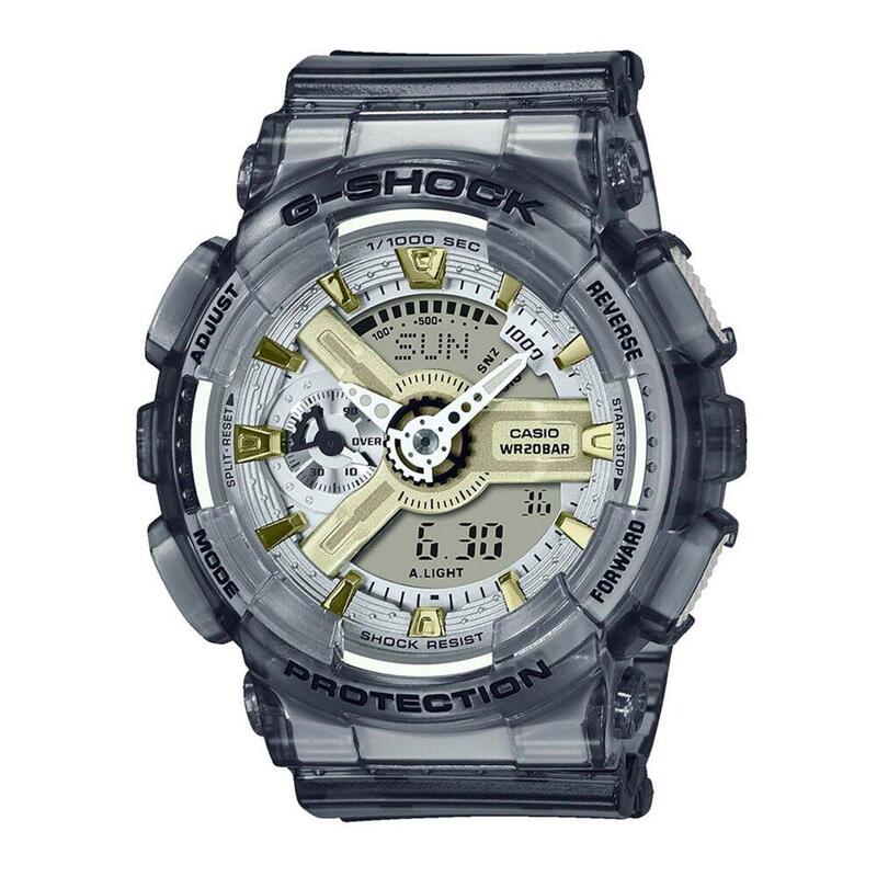 Casio Analogique - Digital Hommes Multicolore / Transparent GMA-S110GS-8AER