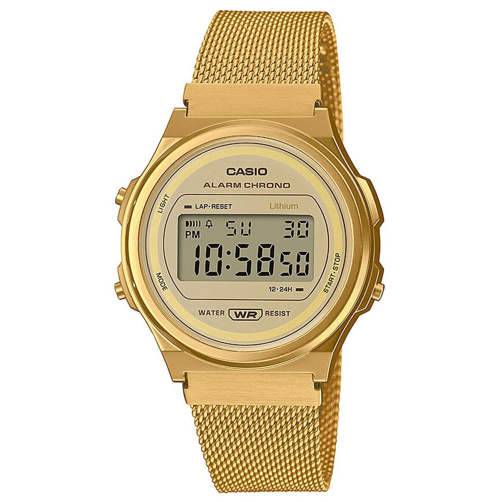 Casio - Montre Femme Casio A171wemg-9aef, Quartz, 37mm, 3atm - Montre - Jaune - Taille Unique - Decathlon