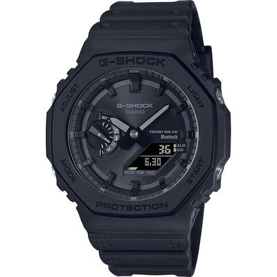 Casio analoog en digitaal horloge zwart/zwart ga-b2100-1a1er