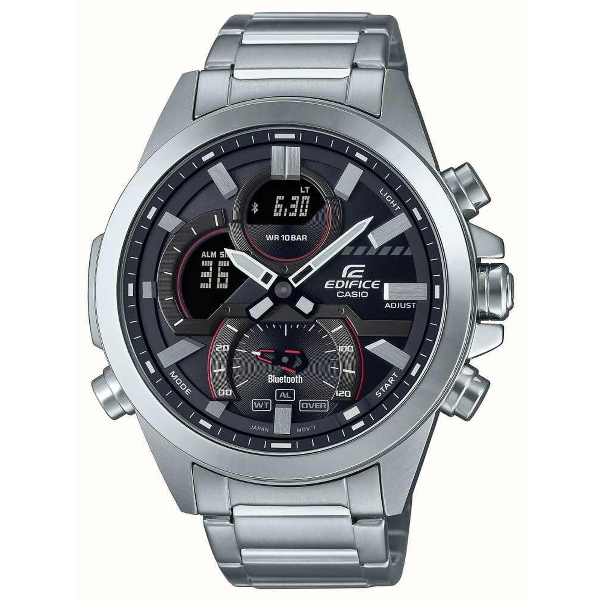 Casio - Montre Homme Casio Ecb-30d-1aef - Montre - Gris|noir - Taille Unique - Decathlon