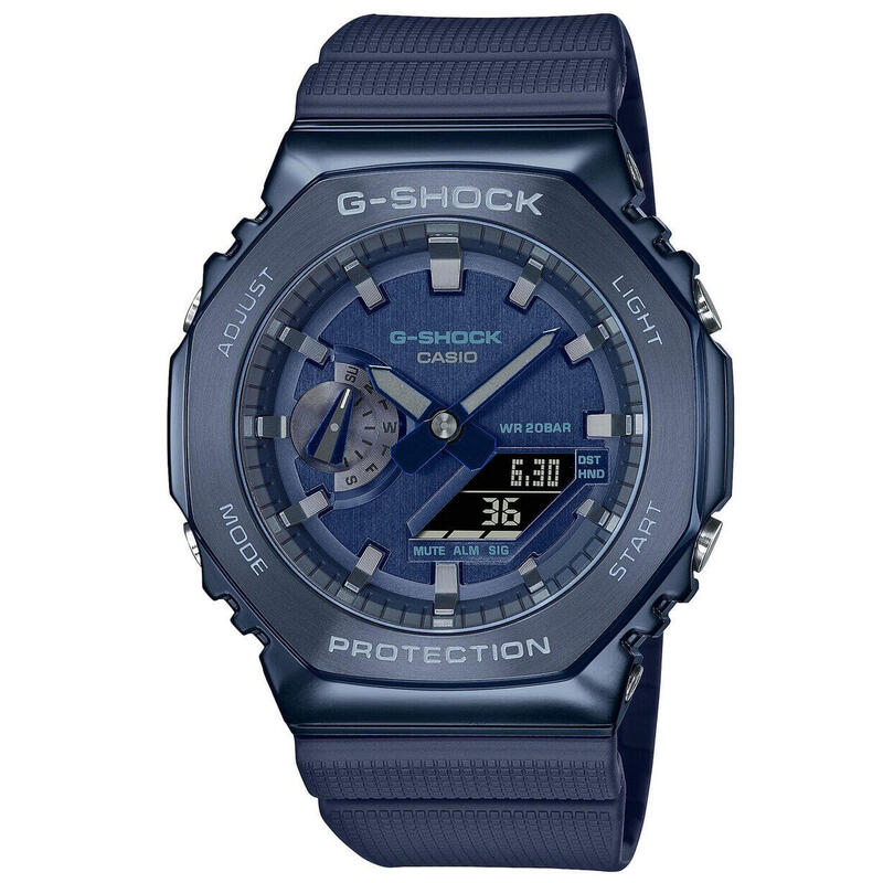 Casio Analoog en digitaal  Horloge Blauw/Blauw GM-2100N-2AER