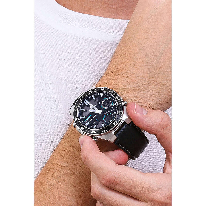 Casio Analoog en digitaal  Horloge Zwart/Zwart EFV-C110L-1AVEF