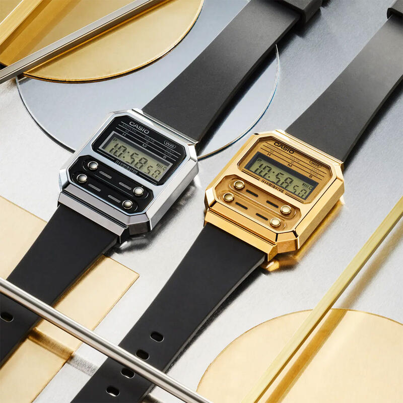 Casio Digitaal  Horloge Zwart/Zwart A100WEF-1AEF