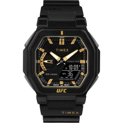 Timex Analoog En Digitaal Horloge Zwart/Zwart TW2V55300