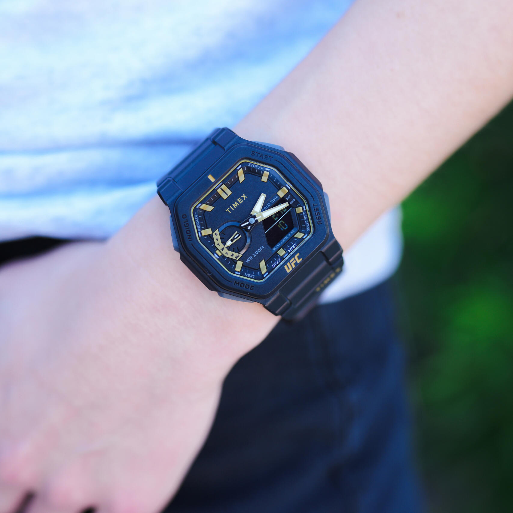 Timex Analoog En Digitaal  Horloge Zwart/Zwart TW2V55300 5/6