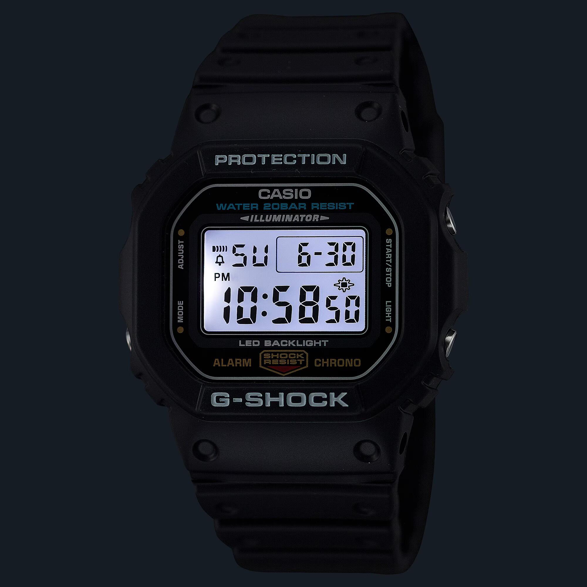 Casio Digital Montre Noir/LCD DW-5600UE-1ER 6/6