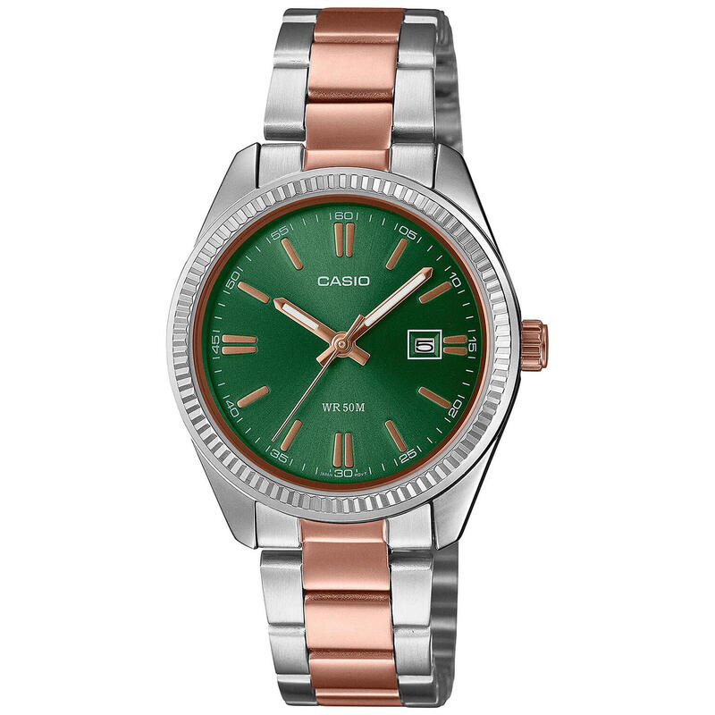 Casio Analogique Femme Vert / Multicolore LTP-1302PRG-3AVEF