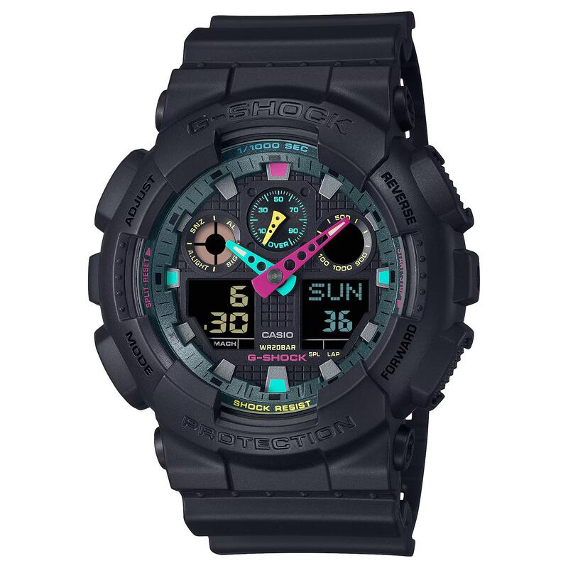 Casio Analogique - Digital Hommes Noir / Noir GA-100MF-1AER