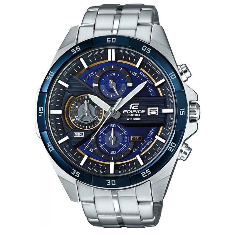 Casio Chronograaf  Horloge Zilverkleurig/Blauw EFR-556DB-2AVUEF