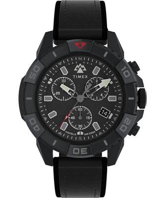 Timex chronograaf horloge zwart/zwart tw2w16000