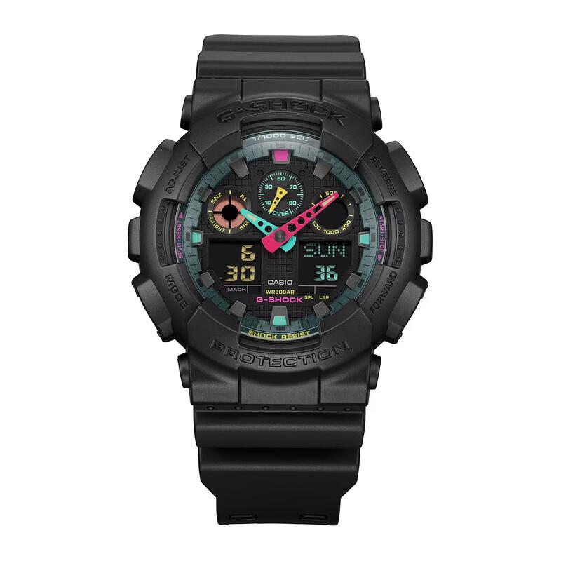 Casio Analogique - Digital Hommes Noir / Noir GA-100MF-1AER