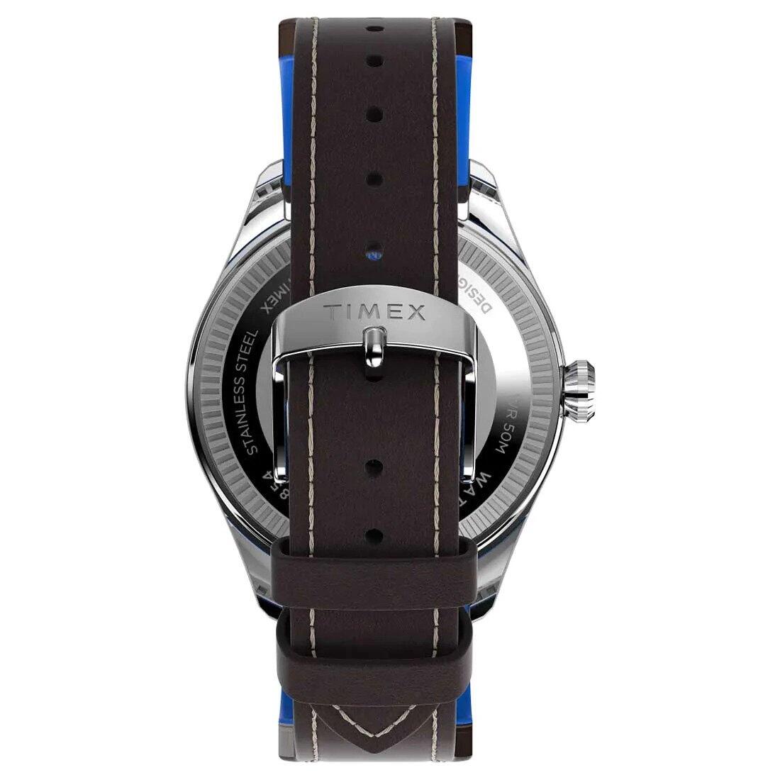Timex Analogique Montre Marron/Bleu TWG030100 3/6