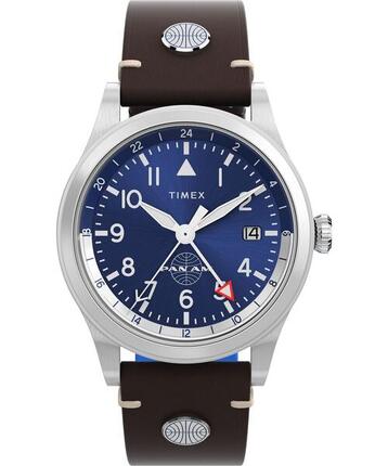 Timex Analoog Horloge Bruin/Blauw TW2W97300