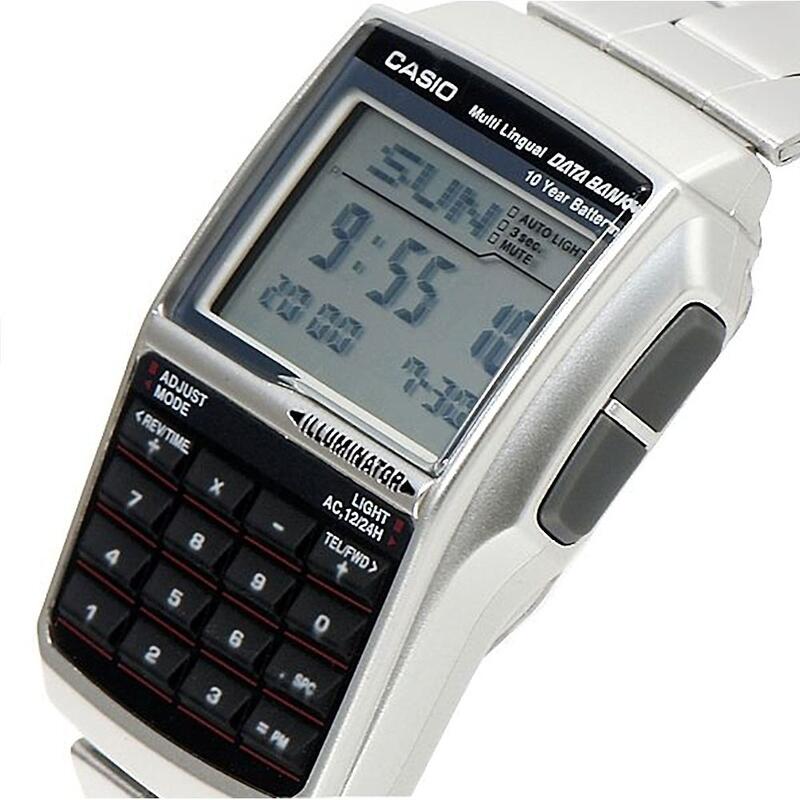 Casio Digitaal  Horloge Zilverkleurig/LCD DBC-32D-1AES