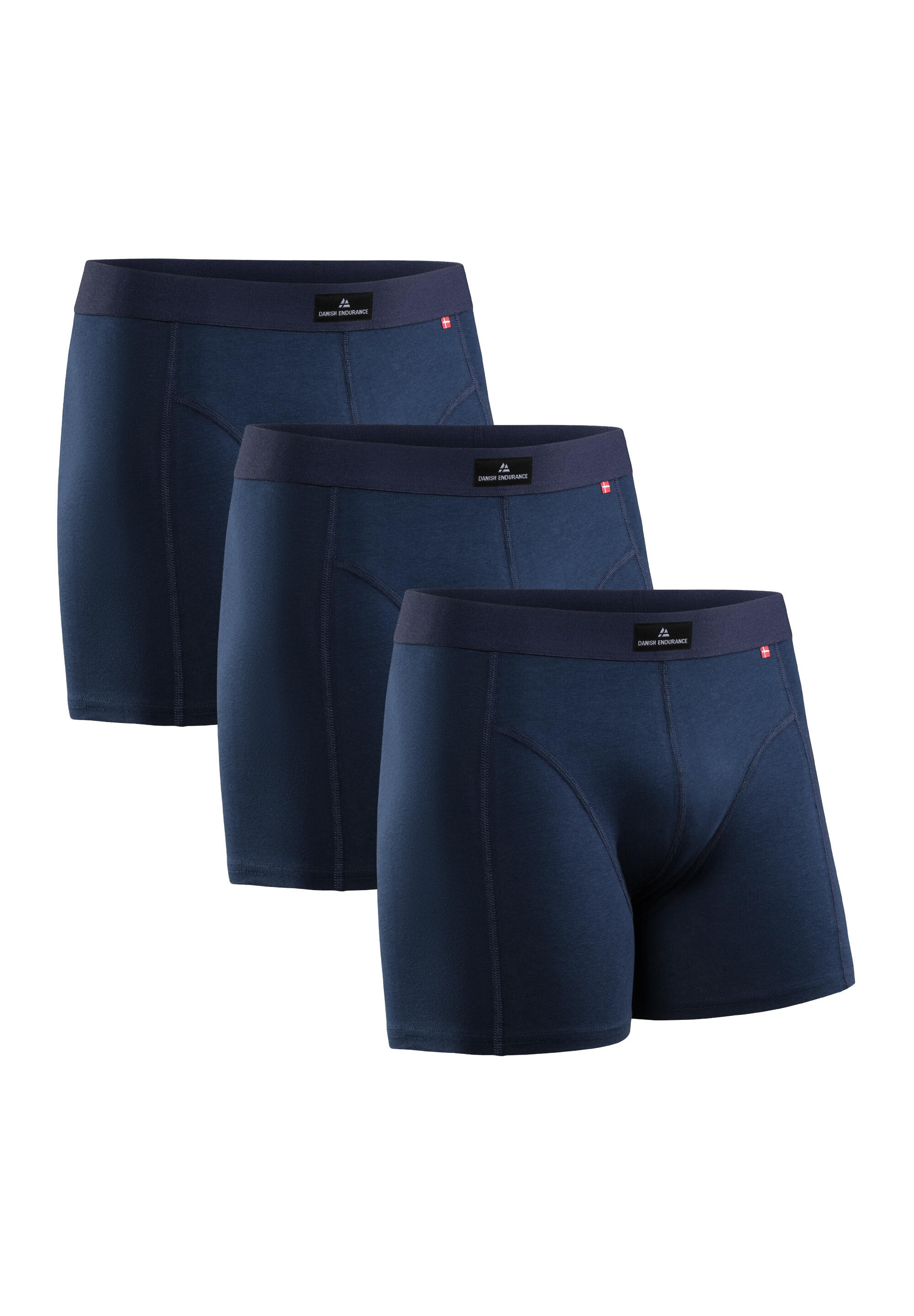 DANISH ENDURANCE Boxershorts Classic Trunks dunkelblau atmungsaktiv hygienisch multifunktional